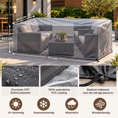 Tuinmeubelhoes op maat – Normale vorm (CALCULATOR)