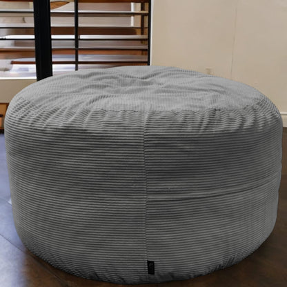 Big Mega XXL Sitzsack aus geripptem Stoff. Inklusive Schaumstofffüllung