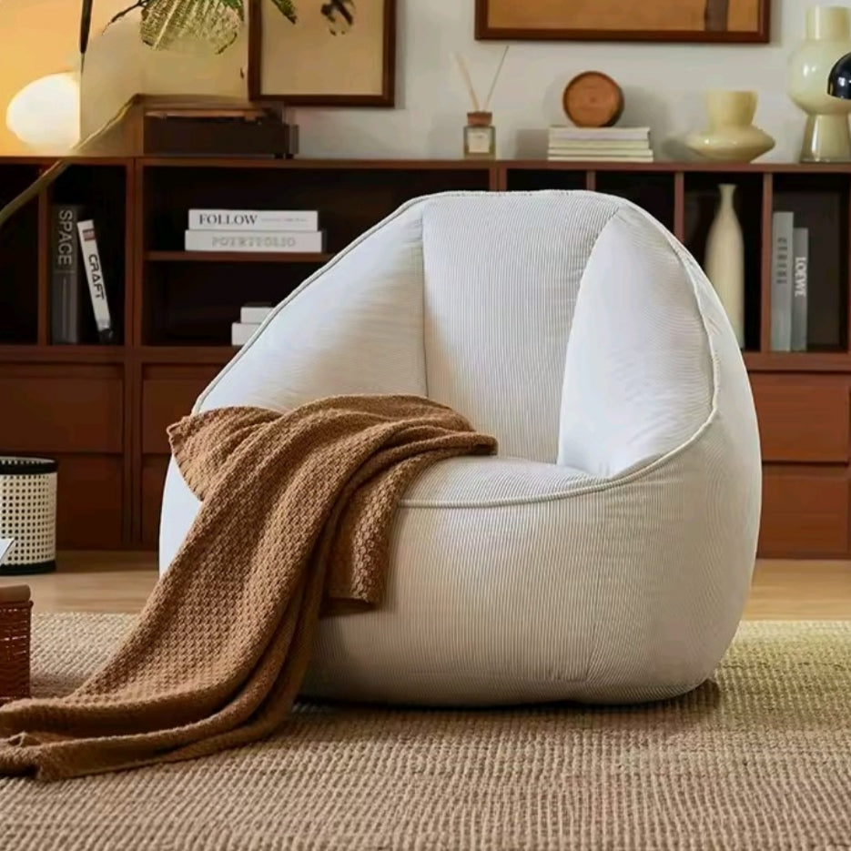 Beanbag pod chair corduroy