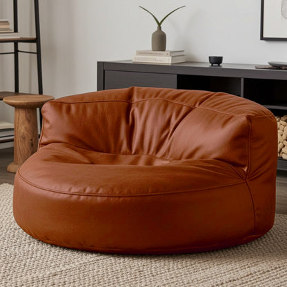 Beanbag Modern Round Retro-Leather