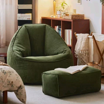 Beanbag pod chair corduroy