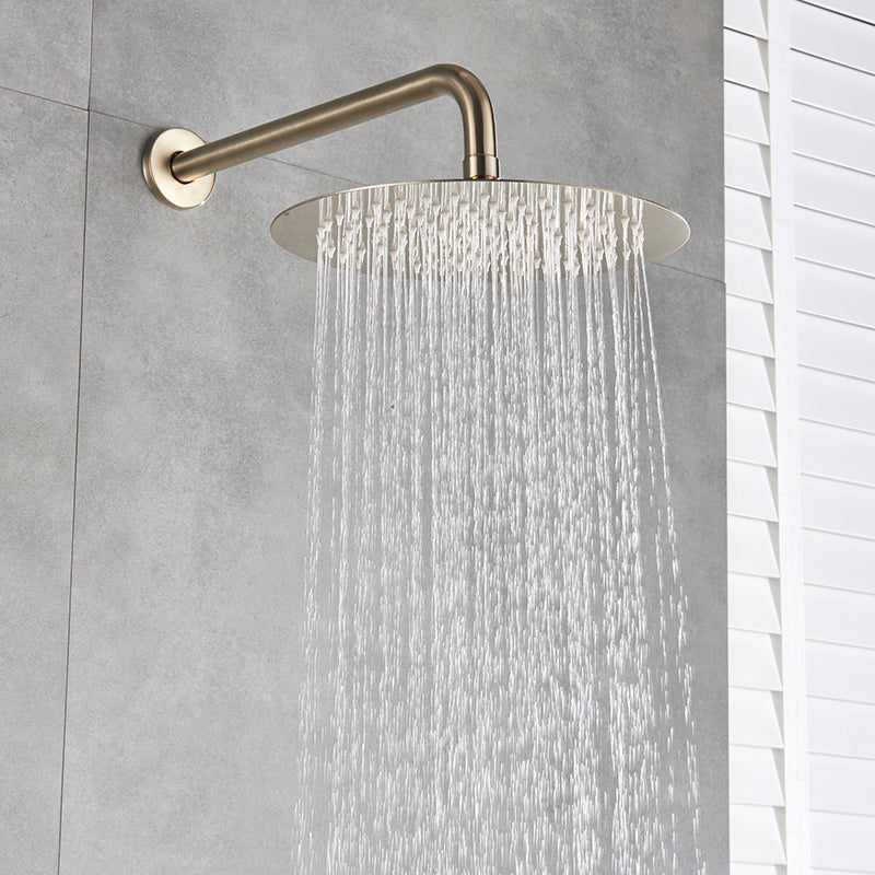 Inbouw Regendouche Set Met Handdouche - Messing Douchekraan Geborsteld goud