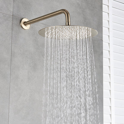 Inbouw Regendouche Set Met Handdouche - Messing Douchekraan Geborsteld goud