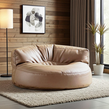 Beanbag Modern Round Retro-Leather