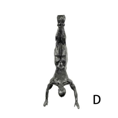 Rock Climbing Man Wall Hanging Decoration Sculpture Statue Figures Decor - Act Design Shop