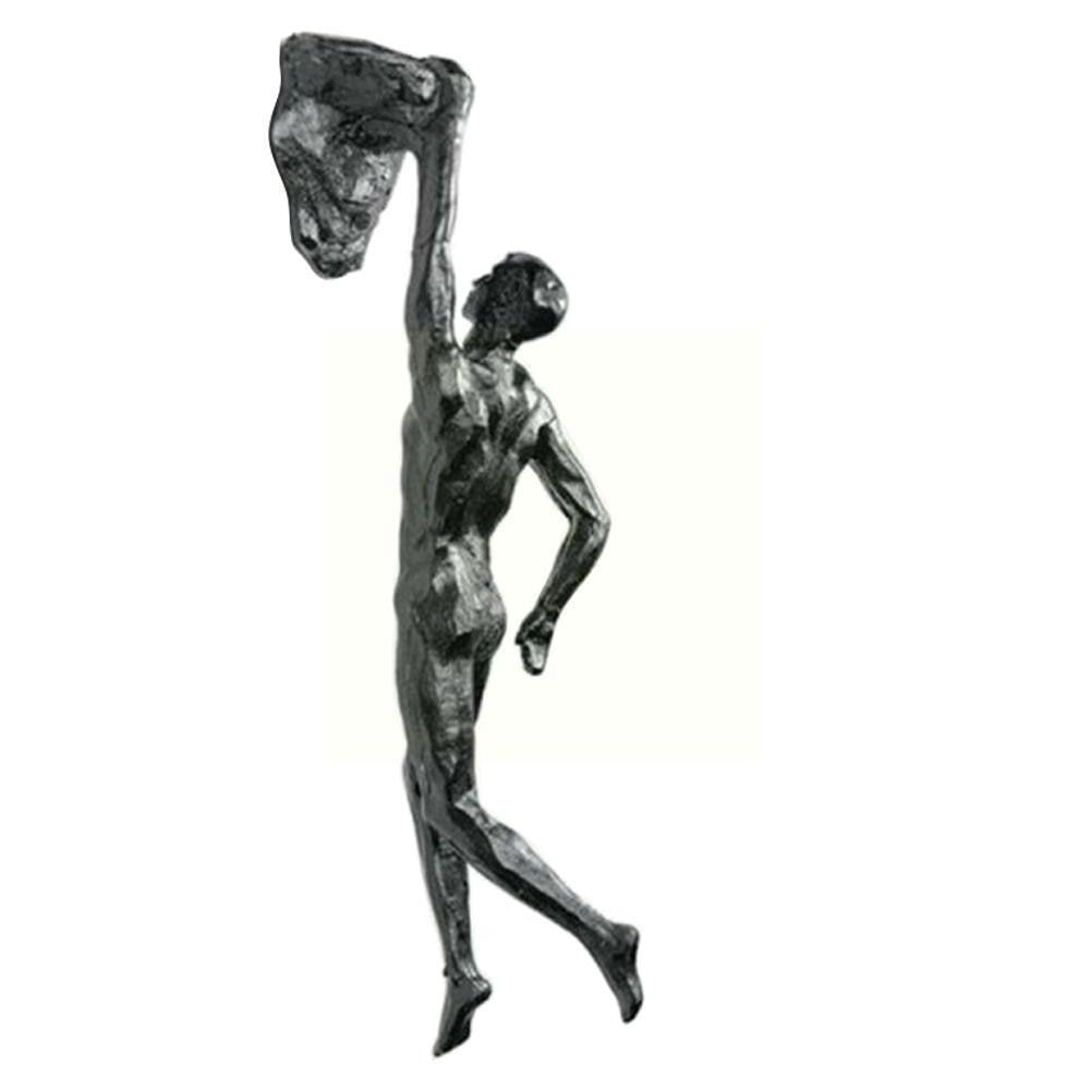 Rock Climbing Man Wall Hanging Decoration Sculpture Statue Figures Decor - Act Design Shop