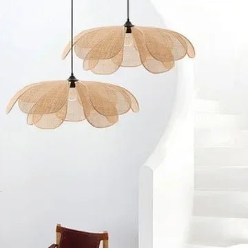 Stijlvolle Gewoven Bloem Hanglamp eettafel woonkamer - Act Design Shop