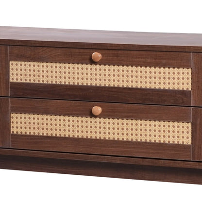 TV Meubel - Natuurlijke Hout Met deuren en Laden cinewall - Act Design Shop