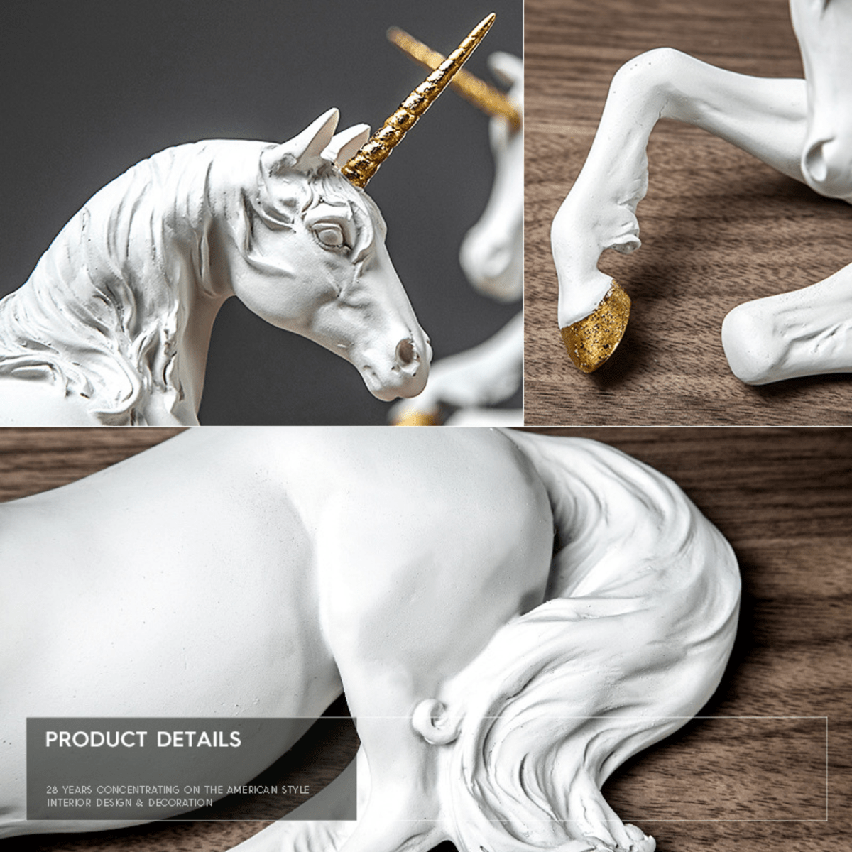 Unicorn sculpture resin home decor - Act Design Shop