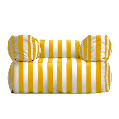 Wagrex - Waterproof Garden Lounge Chair - Outdoor Beanbag for Patio Striped