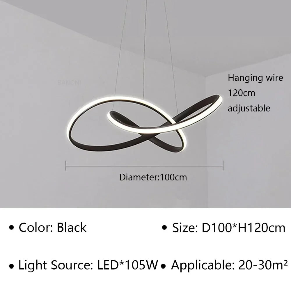 Moderne Scandinavische hanglamp – Klaverontwerp
