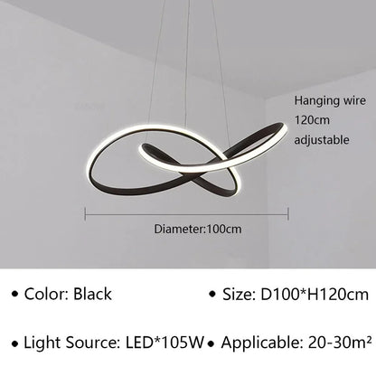 Moderne Scandinavische hanglamp – Klaverontwerp