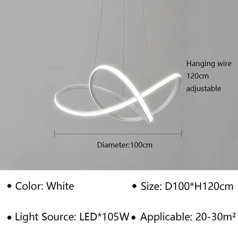Moderne Scandinavische hanglamp – Klaverontwerp