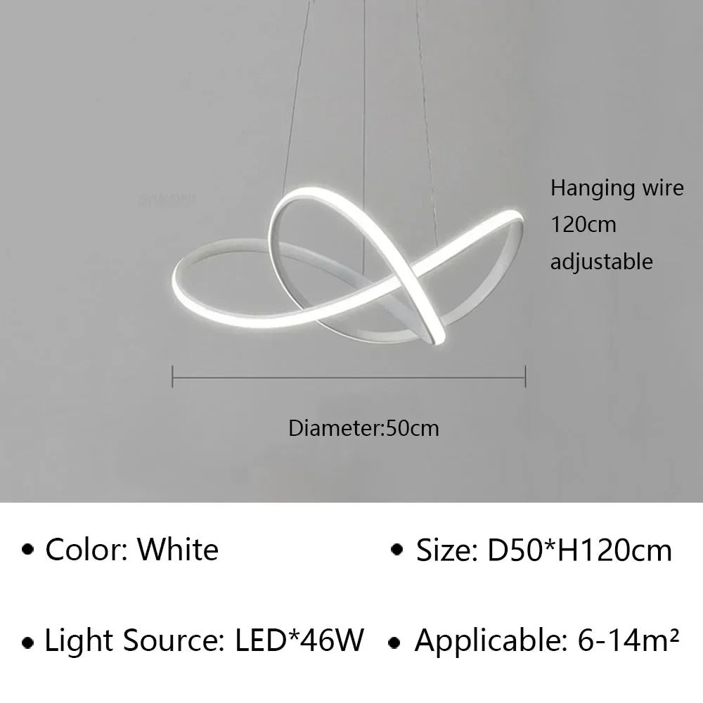 Moderne Scandinavische hanglamp – Klaverontwerp