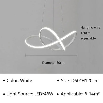 Moderne Scandinavische hanglamp – Klaverontwerp