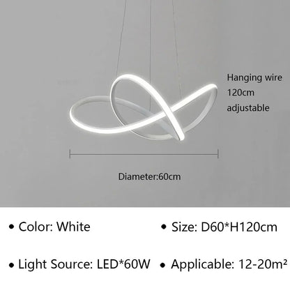 Moderne Scandinavische hanglamp – Klaverontwerp