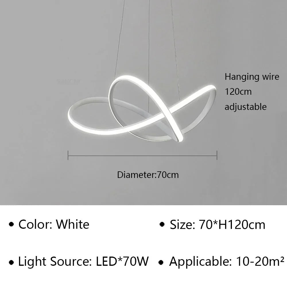 Moderne Scandinavische hanglamp – Klaverontwerp