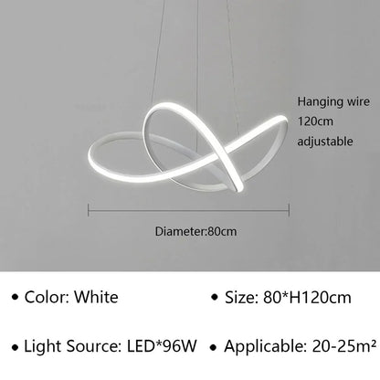 Moderne Scandinavische hanglamp – Klaverontwerp