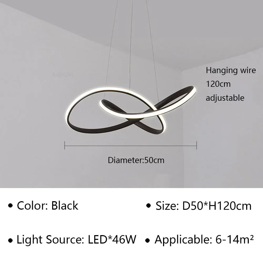 Moderne Scandinavische hanglamp – Klaverontwerp