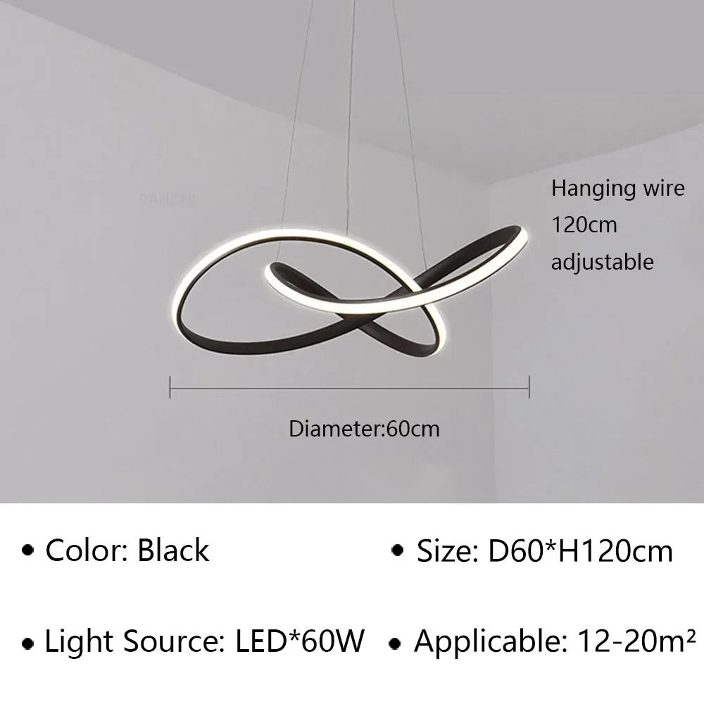 Moderne Scandinavische hanglamp – Klaverontwerp