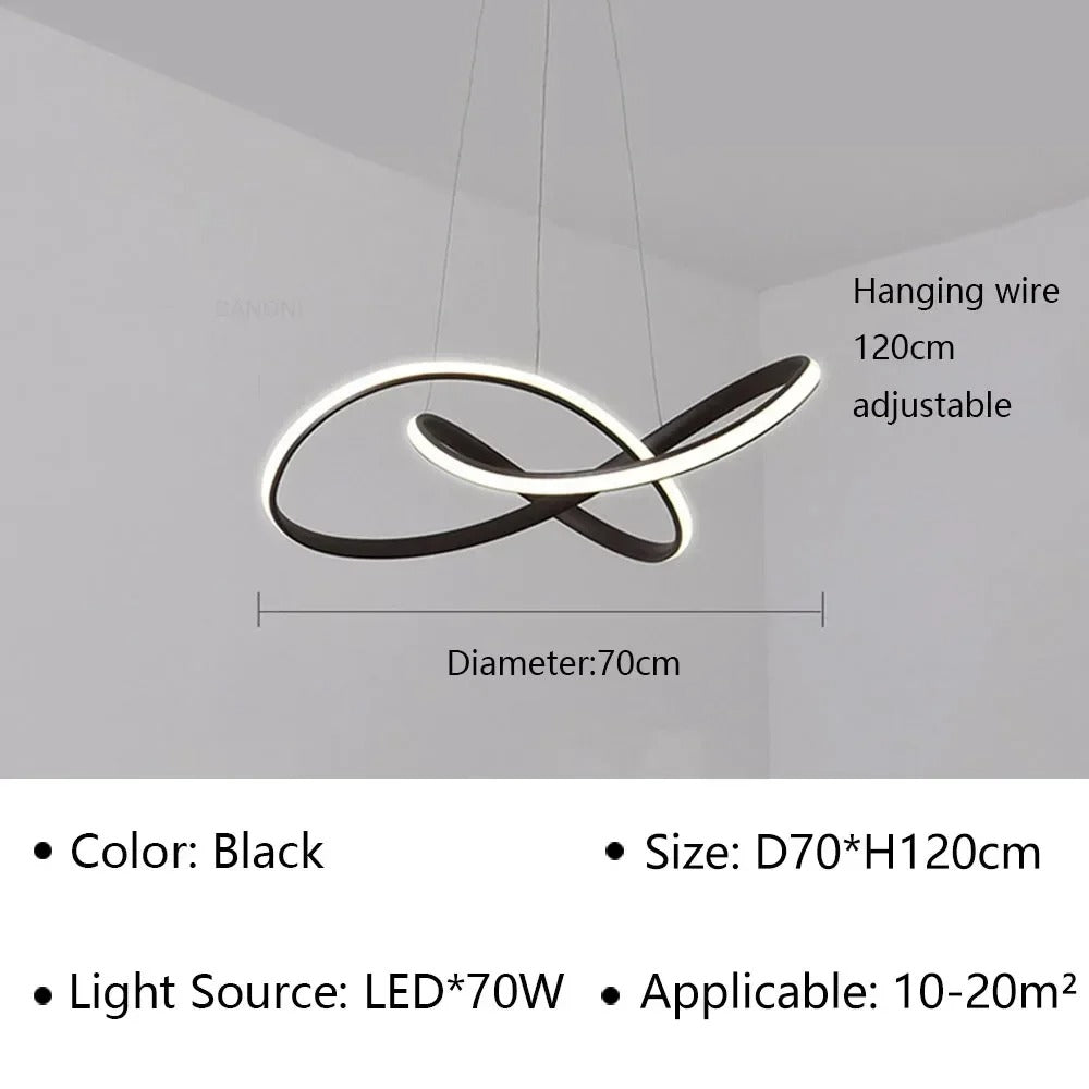 Moderne Scandinavische hanglamp – Klaverontwerp
