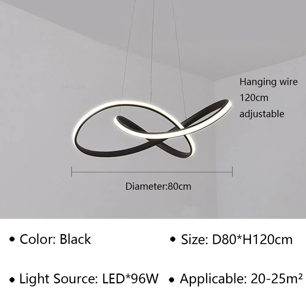 Moderne Scandinavische hanglamp – Klaverontwerp