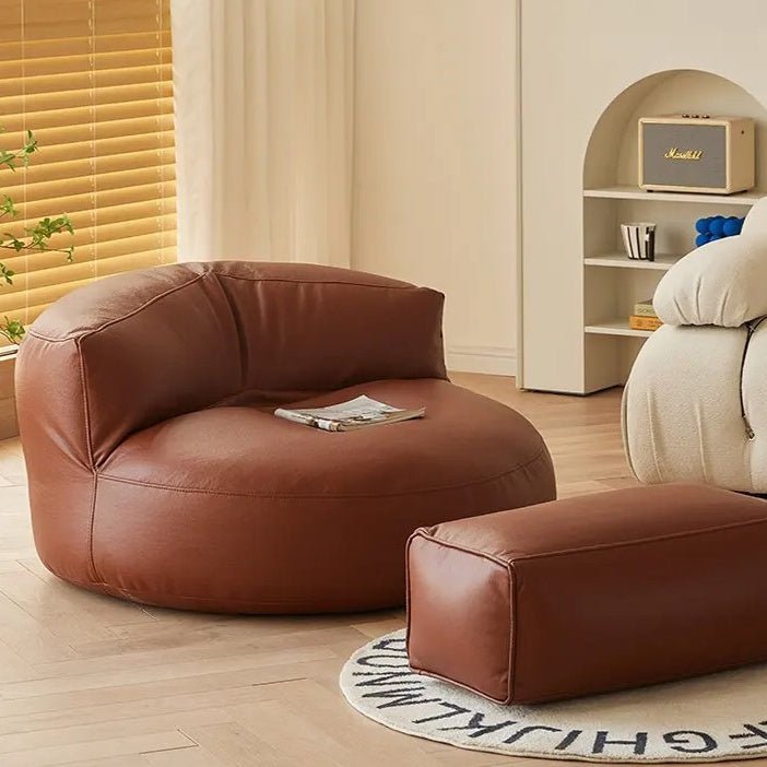 Wagner - Beanbag Sofa Round Pu Leather - Act Design Shop