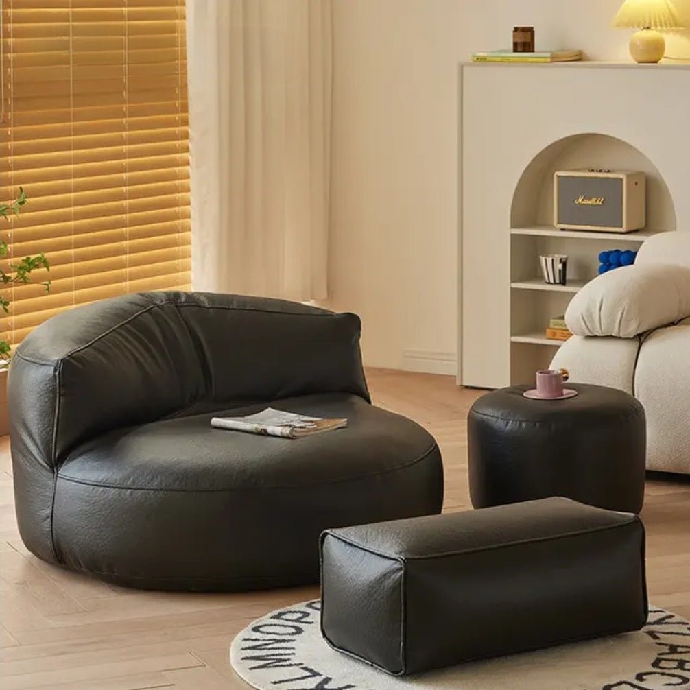 Wagner - Beanbag Sofa Round Pu Leather - Act Design Shop