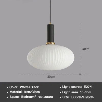 Wagner - Colorful Glass Striped Hanging Lamps - Act Design Shop