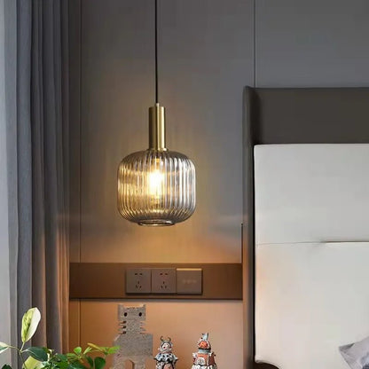 Wagner - Colorful Glass Striped Hanging Lamps - Act Design Shop