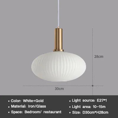 Wagner - Colorful Glass Striped Hanging Lamps - Act Design Shop