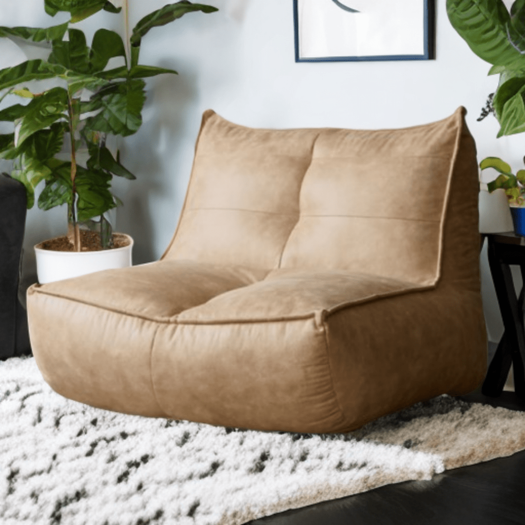 Wagner - Fauteuil Beanbag Rib Modern Retro - Leather - Act Design Shop