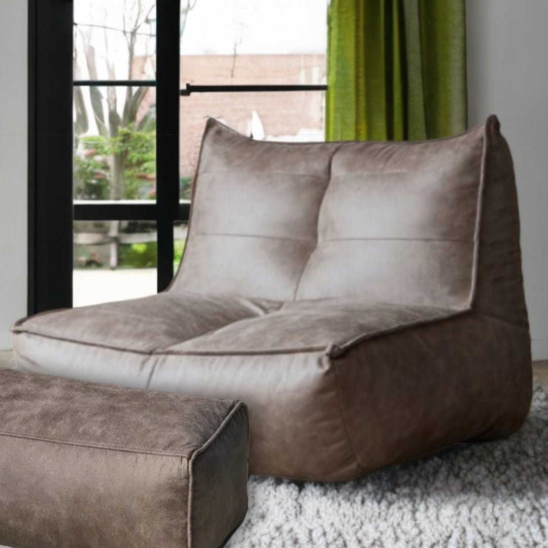 Wagner - Fauteuil Beanbag Rib Modern Retro - Leather - Act Design Shop