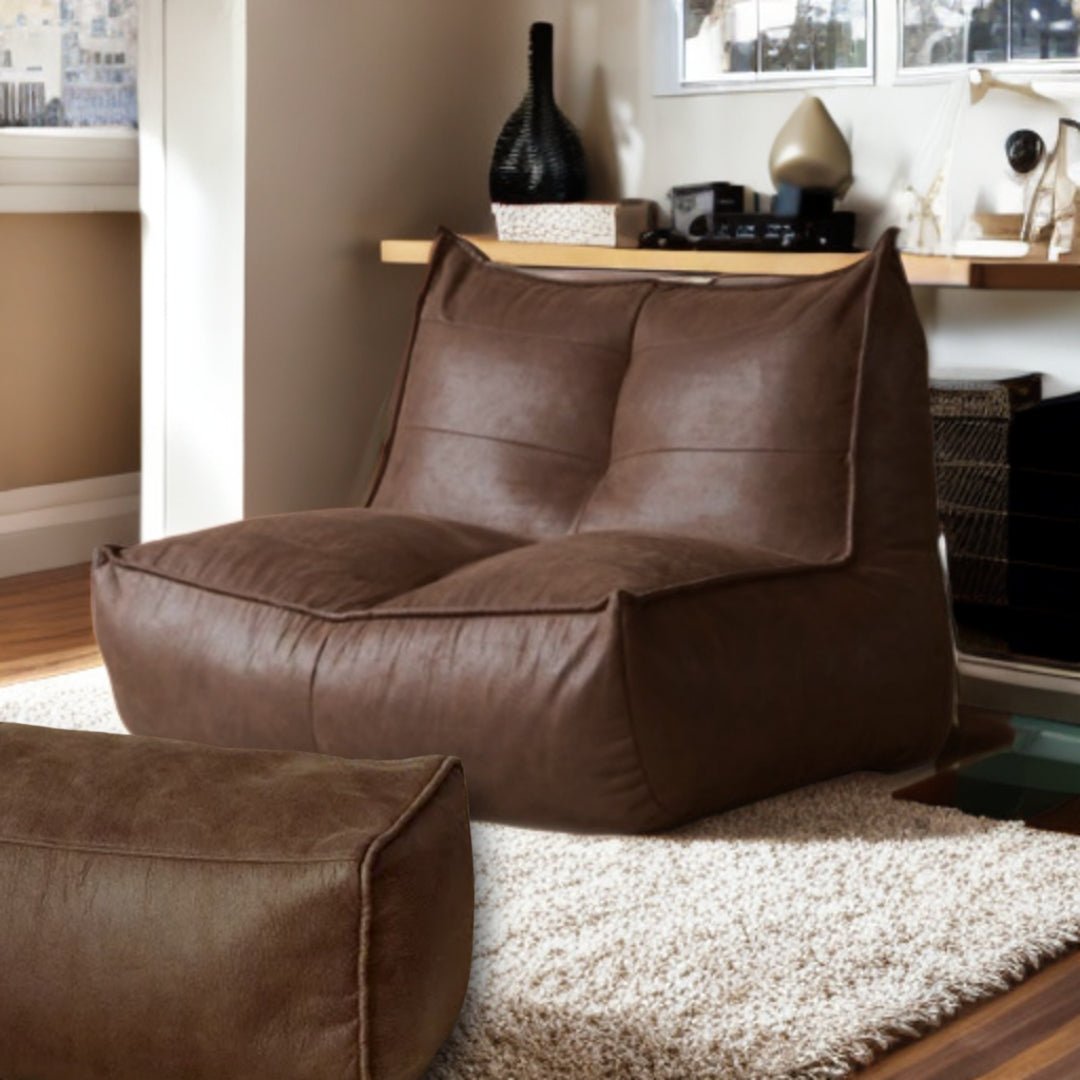 Wagner - Fauteuil Beanbag Rib Modern Retro - Leather - Act Design Shop