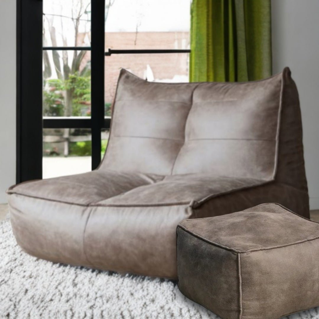 Wagner - Fauteuil Beanbag Rib Modern Retro - Leather - Act Design Shop