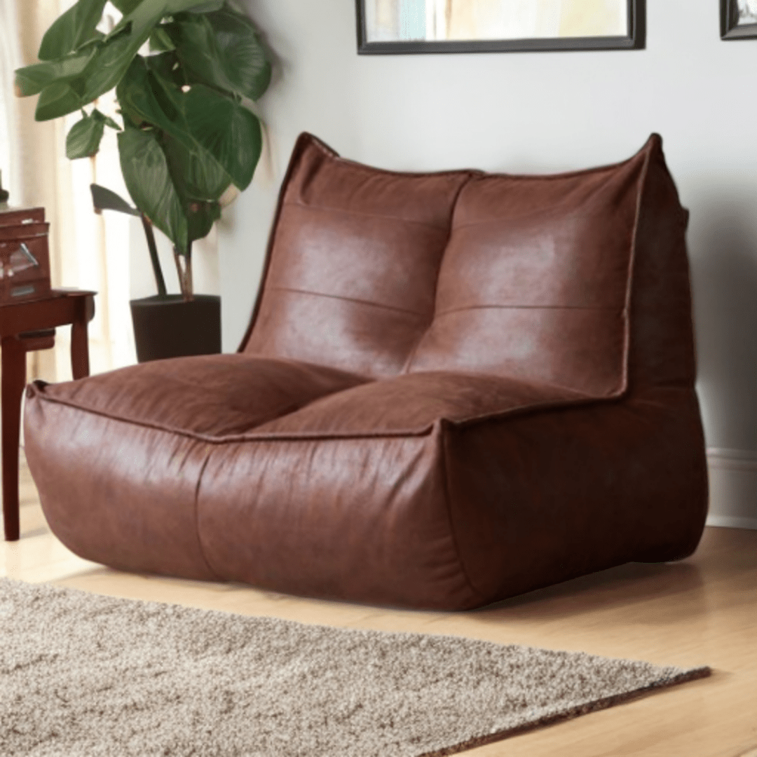 Wagner - Fauteuil Beanbag Rib Modern Retro - Leather - Act Design Shop