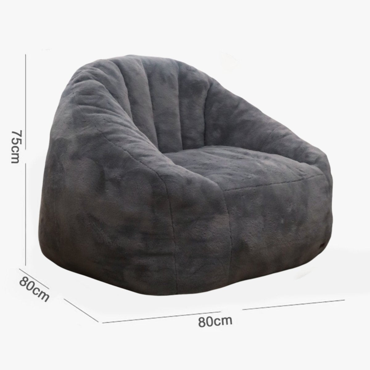 Wagner - Fauteuil Fluffy Teddy Grijs - Act Design Shop