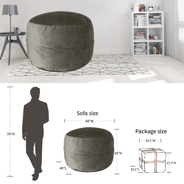 Wagner - Foam Croco Beanbag - Act Design Shop