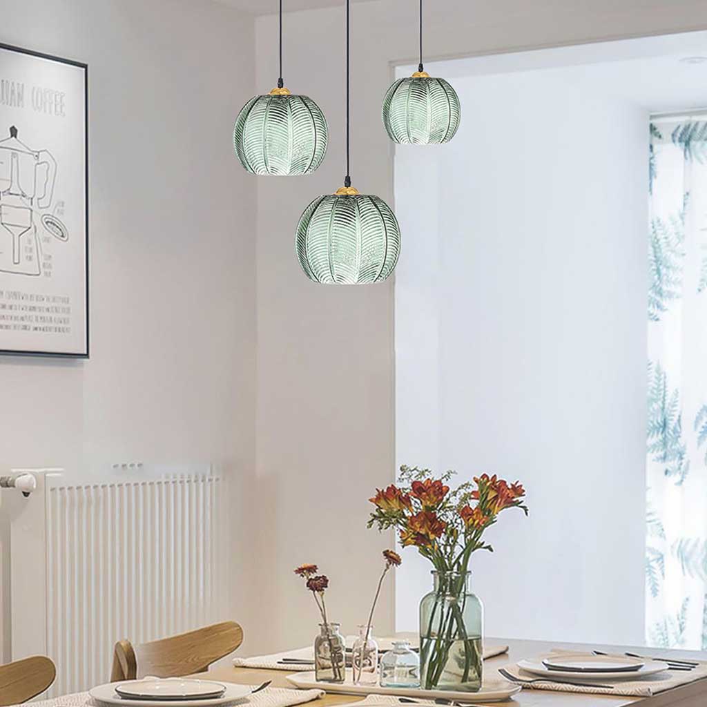 Wagner - Glass Pendant Light Leaf Pattern - Act Design Shop