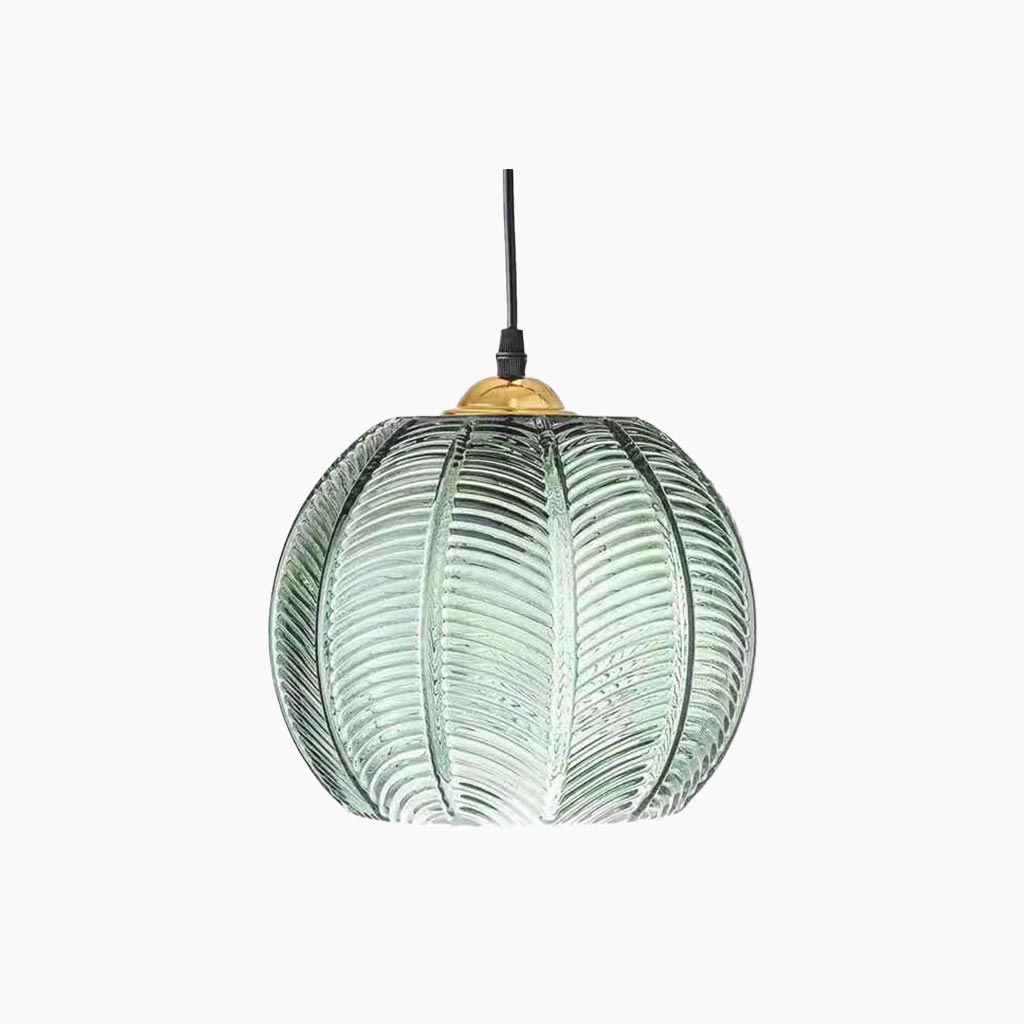 Wagner - Glass Pendant Light Leaf Pattern - Act Design Shop