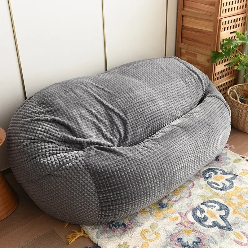 Wagner - Long Mega XXL Beanbag Grey Pattern - Act Design Shop