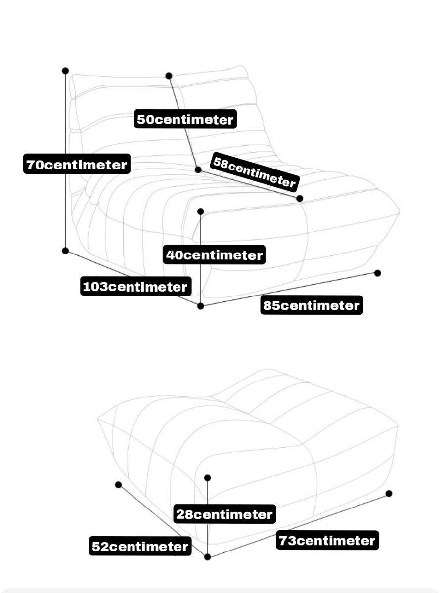 Wagner - Ridges beanbag modern - Act Design Shop