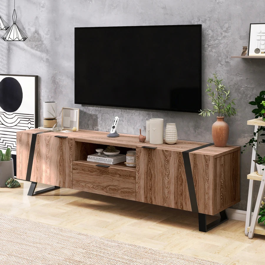 Tv Meubel Industrieel, Metalen Frame, Dressoir voor woonkamer