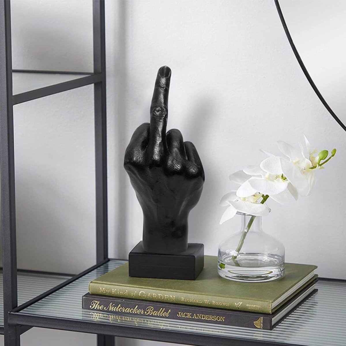 Middelvingerstandbeeld, decoratie, grappig, bureaublad, ornament, woonkamerdecoratie - Act Design Shop