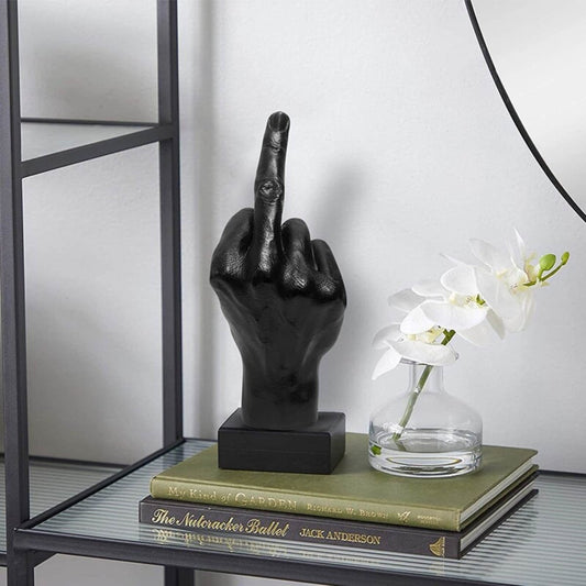 Middelvingerstandbeeld, decoratie, grappig, bureaublad, ornament, woonkamerdecoratie - Act Design Shop